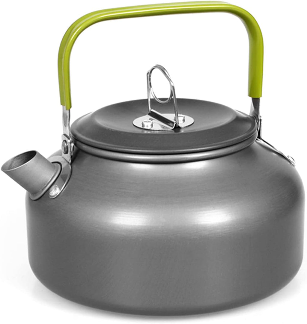 Camping Kettle 0.8L/1.2L/1.6L for Boiling Water, Coffee Pot Tea Kettle Aluminum Alloy Teapot with Silicon Handle Carry Bag for Hiking Outdoor Picnic