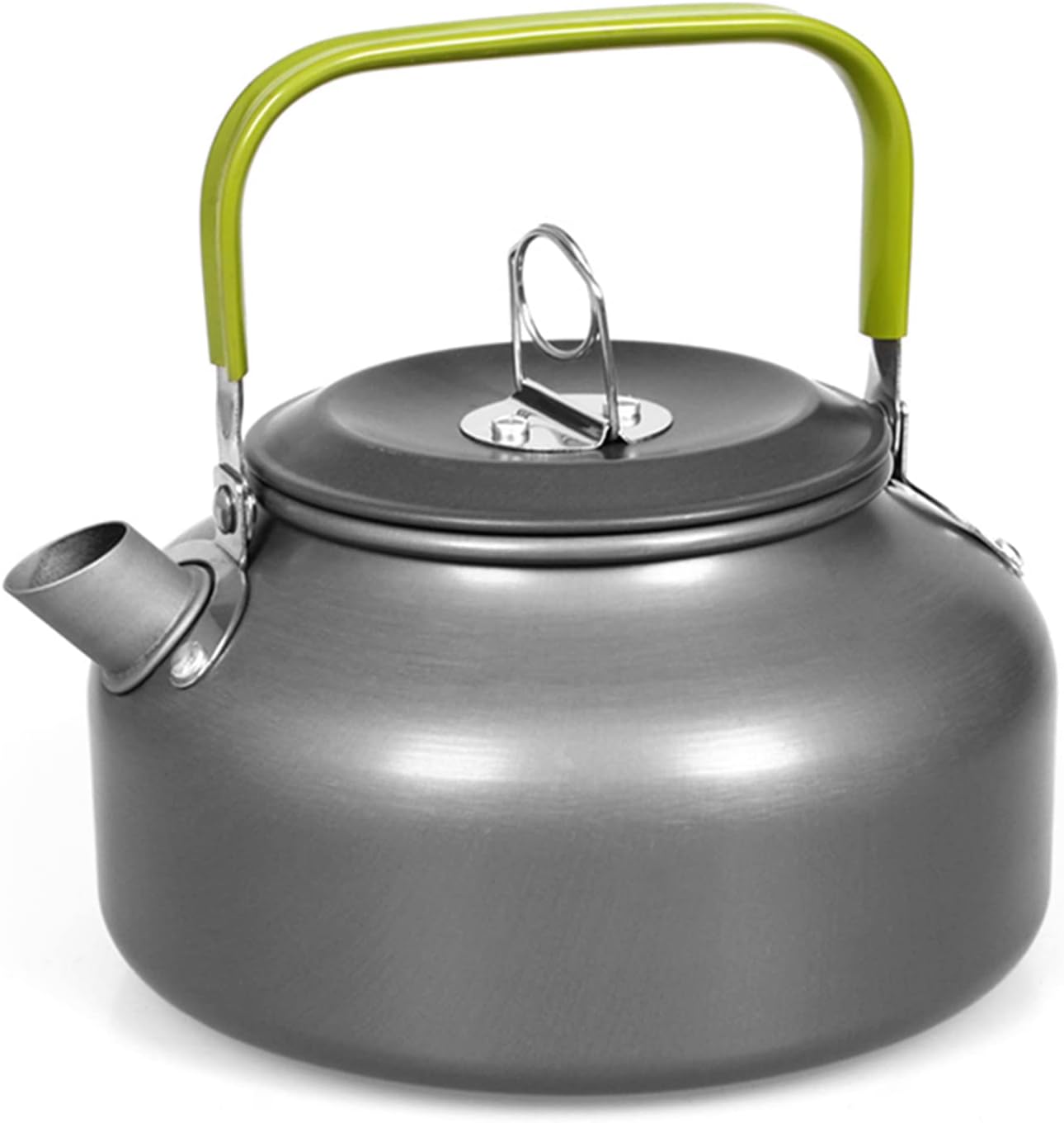 Camping Kettle 0.8L/1.2L/1.6L for Boiling Water, Coffee Pot Tea Kettle Aluminum Alloy Teapot with Silicon Handle Carry Bag for Hiking Outdoor Picnic