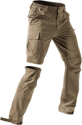 Men's-Hiking-Pants Convertible Quick-Dry Water-Resistant Lightweight Zip-Off Outdoor with 5 Deep Pockets