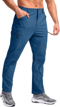 Men's Lightweight Hiking Pants with 7 Pockets Quick Dry Water Resistant Fishing Travel Pants