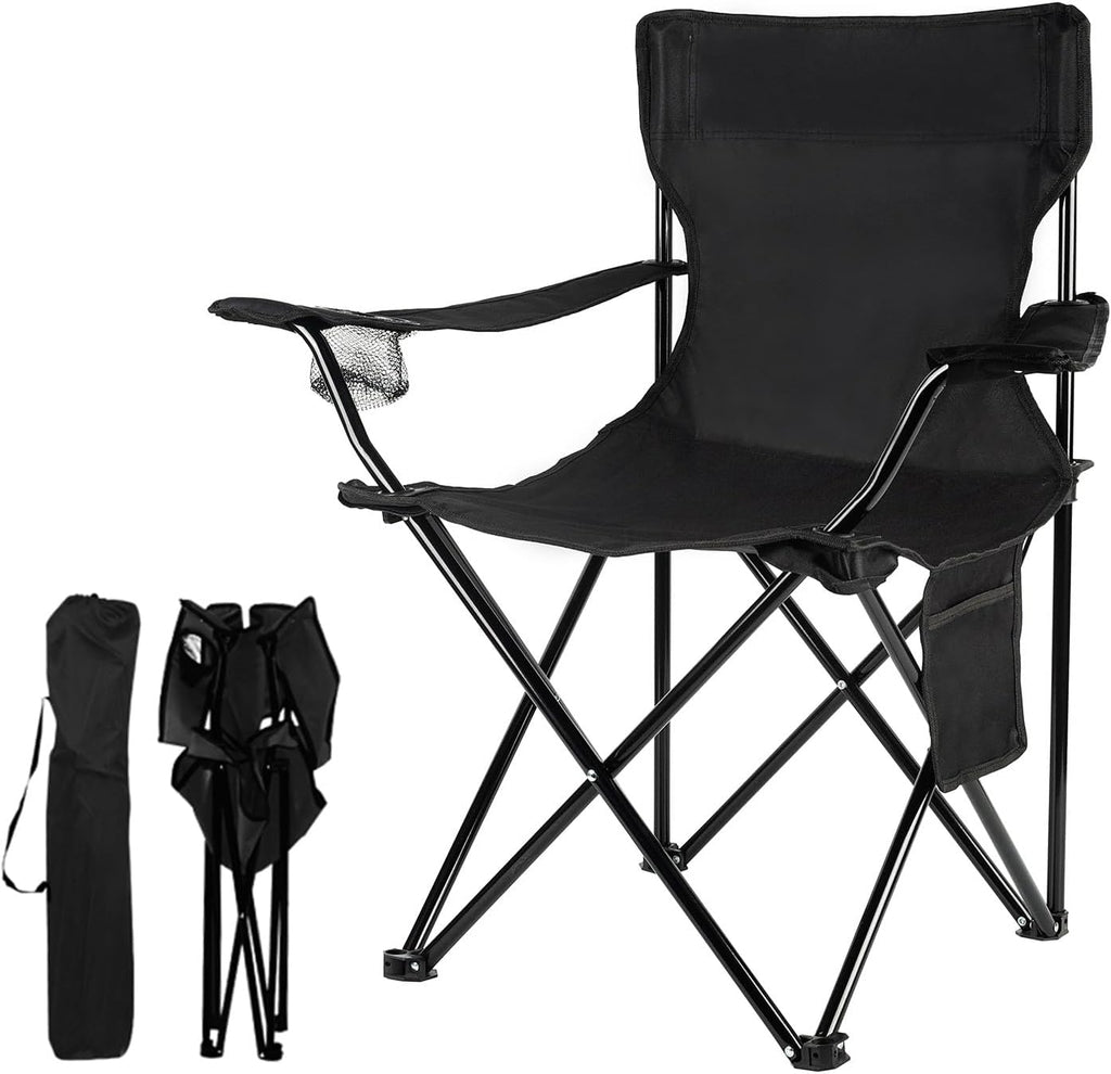 Folding Camping Chairs- Lightweight, Portable Chair for Beach, Lawn, Outdoor Sports