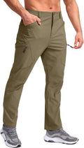 Men's Lightweight Hiking Pants with 7 Pockets Quick Dry Water Resistant Fishing Travel Pants