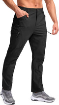 Men's Lightweight Hiking Pants with 7 Pockets Quick Dry Water Resistant Fishing Travel Pants
