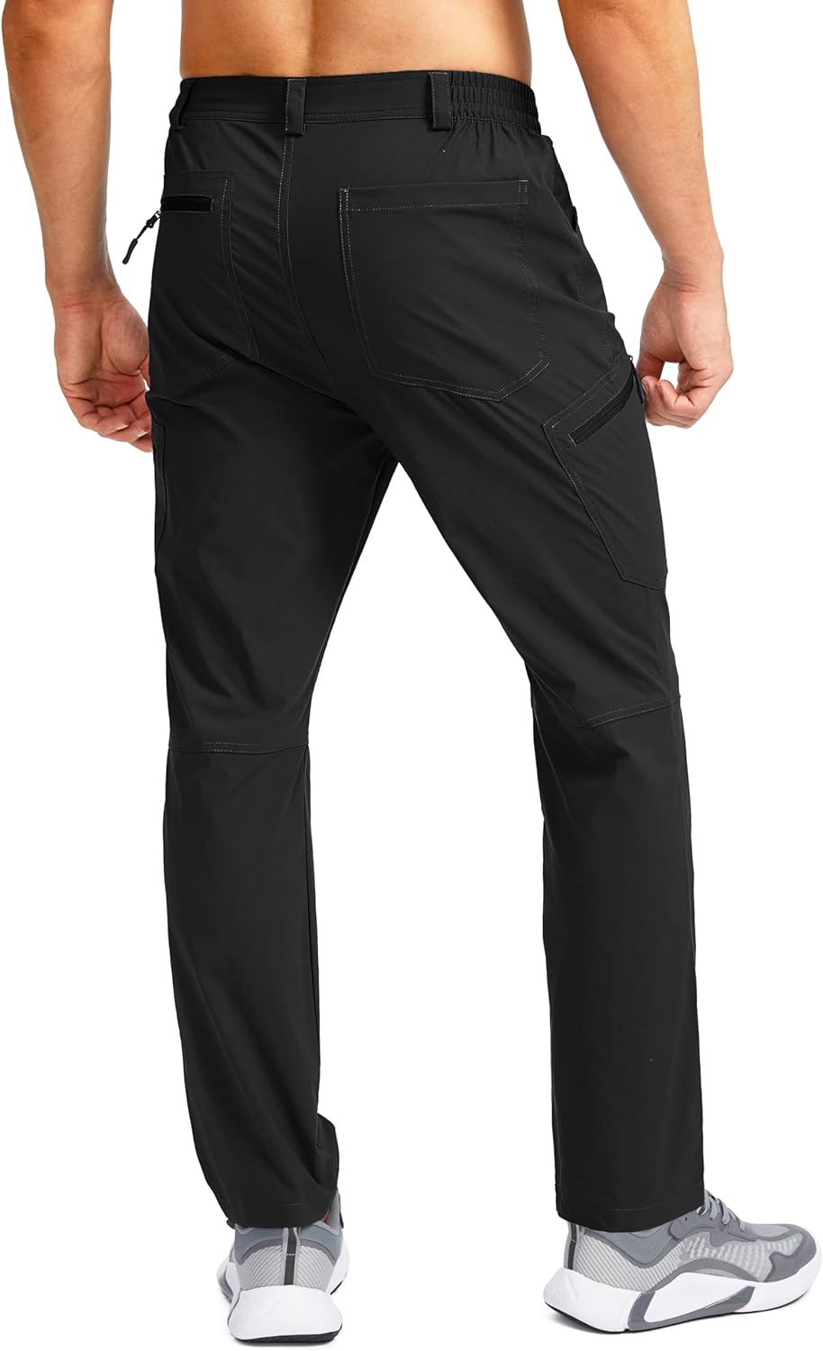Men's Lightweight Hiking Pants with 7 Pockets Quick Dry Water Resistant Fishing Travel Pants