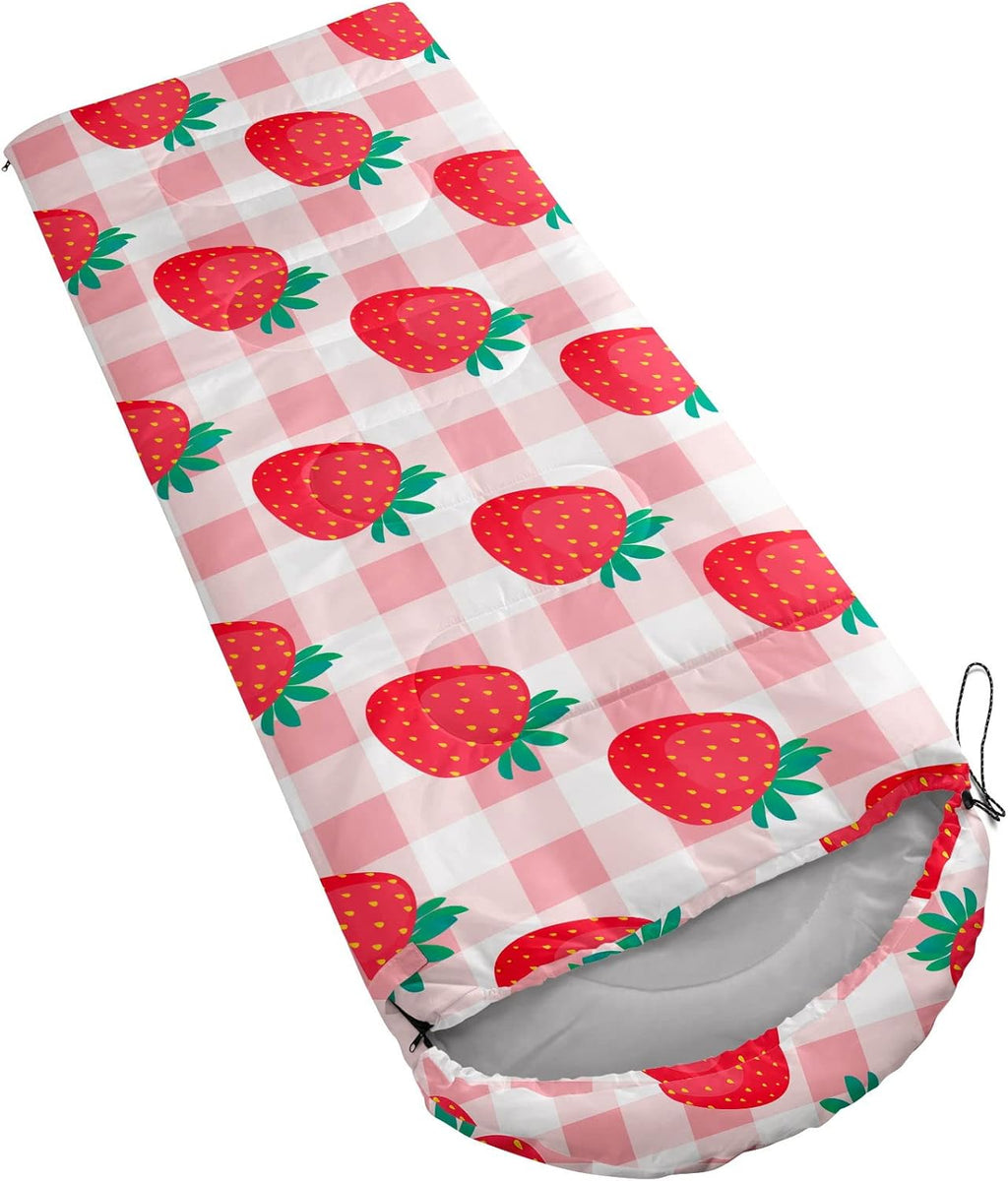 Kids Sleeping Bag for Boys Girls,Rocket Moon Print-Lightweight Warm Portable Outdoor Indoor-Waterproof Cold Weather Resistant Sleeping Bag for Camping Hiking