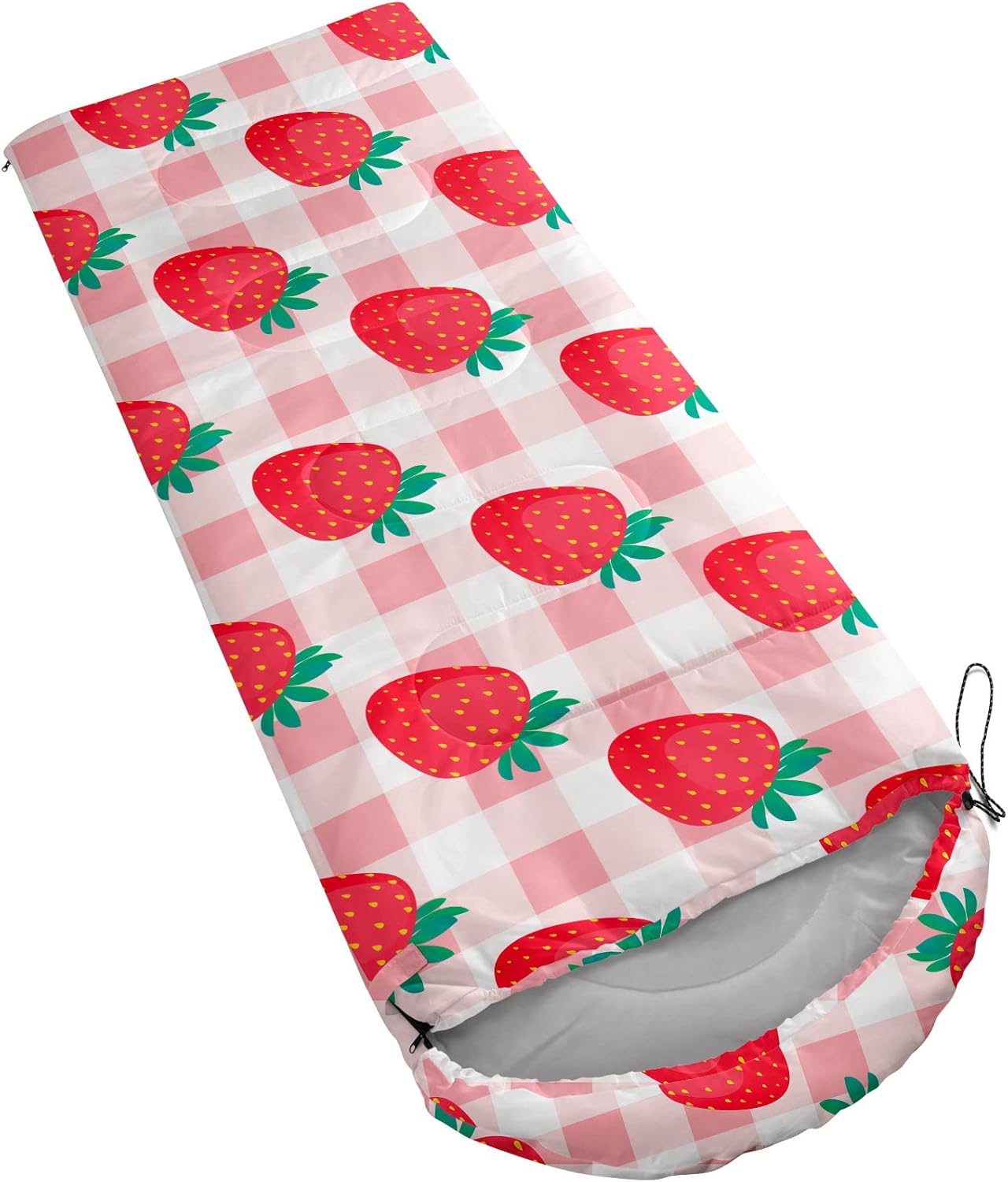 Kids Sleeping Bag for Boys Girls,Rocket Moon Print-Lightweight Warm Portable Outdoor Indoor-Waterproof Cold Weather Resistant Sleeping Bag for Camping Hiking