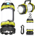 LED Camping Lantern Flashlight Rechargeable(Pack of 1),  Portable Torch with 6 Light Modes, 3600 Power Bank, IPX4 Waterproof, USB C, Camping Lights for Hurricane, Emergency, Survival Kits