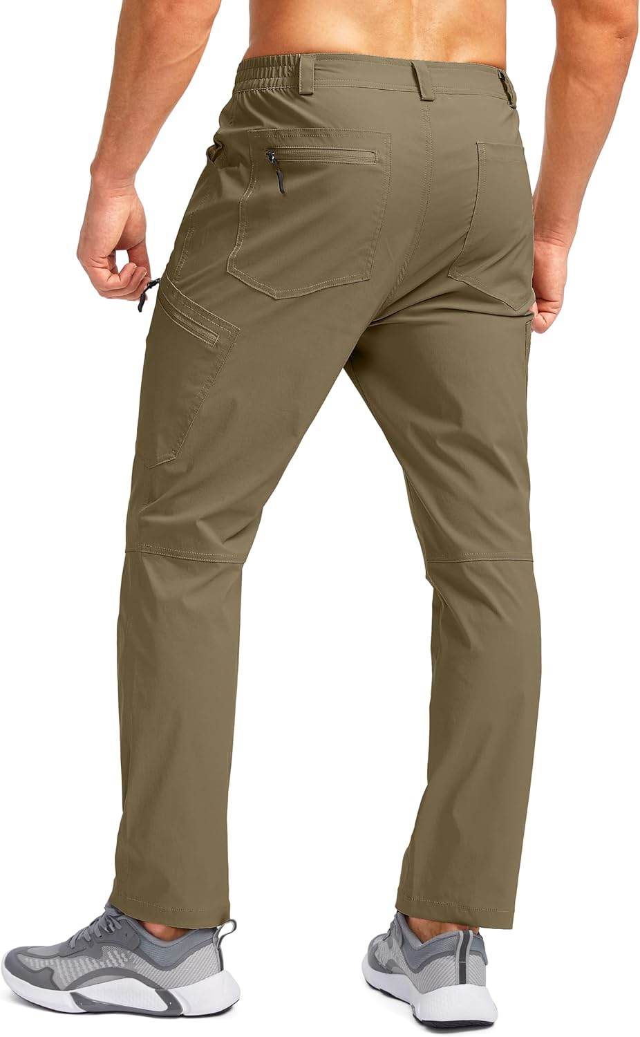 Men's Lightweight Hiking Pants with 7 Pockets Quick Dry Water Resistant Fishing Travel Pants