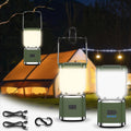 LED Camping Lantern, 1000 Lumens Camping Lantern Rechargeable with 4 Light Modes, Waterproof, Camping Essentials, Mini Lantern Flashlight for Camping, Hurricane, Emergency, Hiking, Power Outages, 2pc